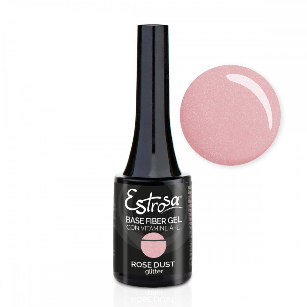 Rose Dust Glitter - Base Fiber Gel 14 ml