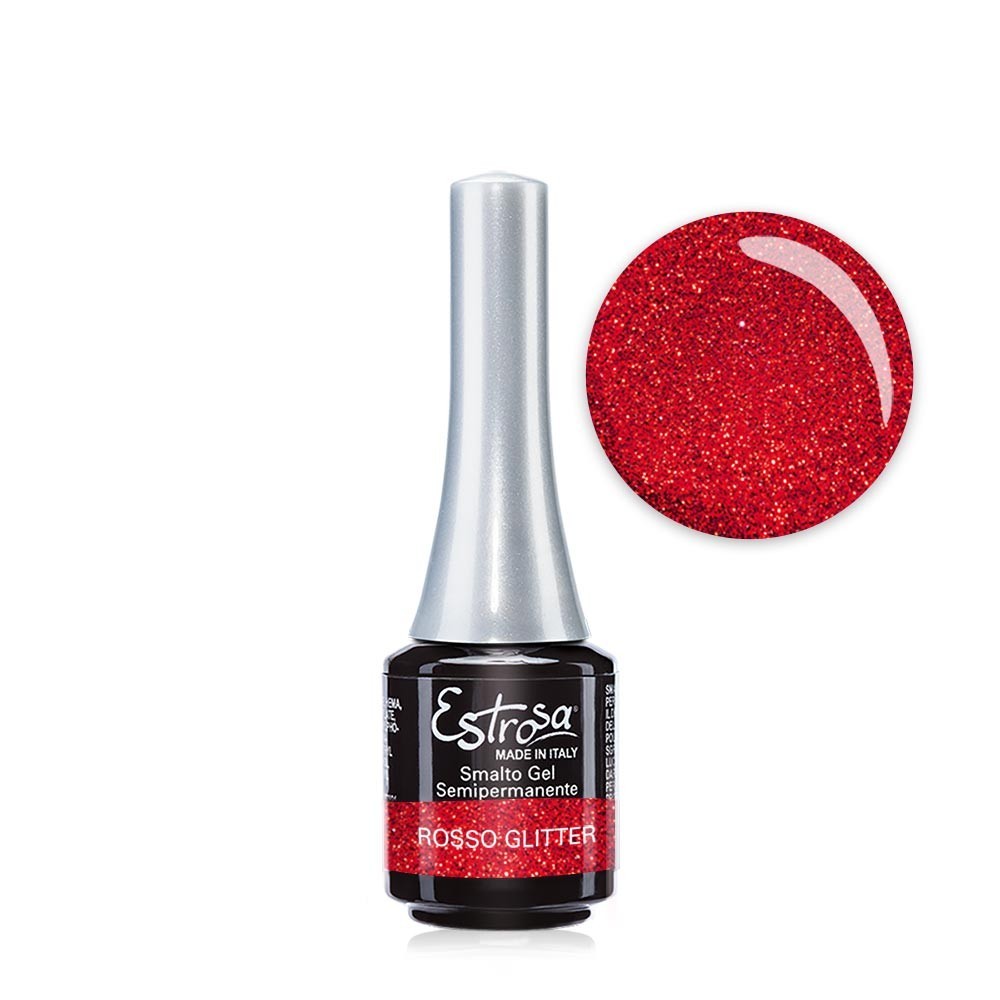 Rosso Glitter - Smalto semipermanente 7 ml