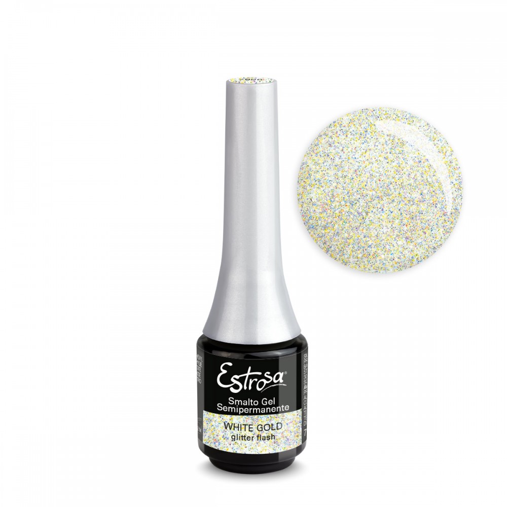 White Gold Glitter Flash - Smalto semipermanente 7ml