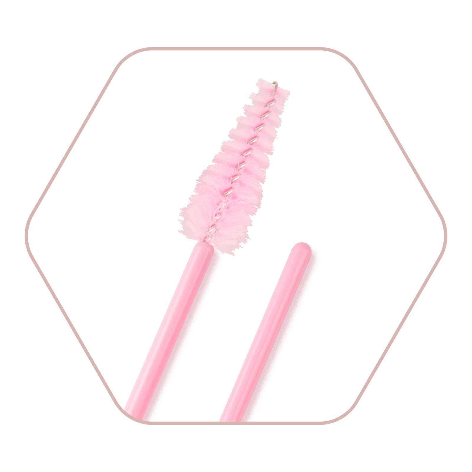 Drop-shaped mascara brush