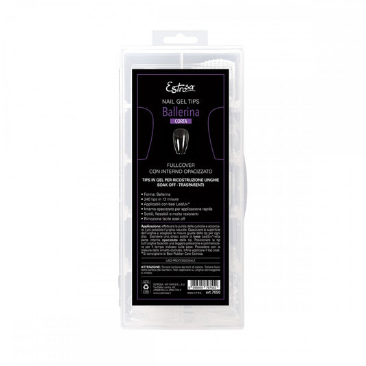 Ballerina corta Nail Gel Tips Estrosa - 12 misure 240 pz