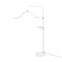 Cloud shaped cosmetic LED lamp with crystals - white