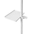 Cloud shaped cosmetic LED lamp with crystals - white