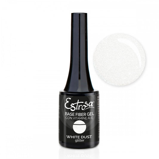 White Dust Glitter - Base Fiber Gel 14 ml