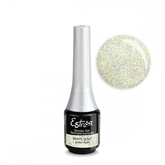 White Gold Glitter Flash - Smalto semipermanente 7ml