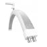 Moon cosmetic LED lamp with crystal - white