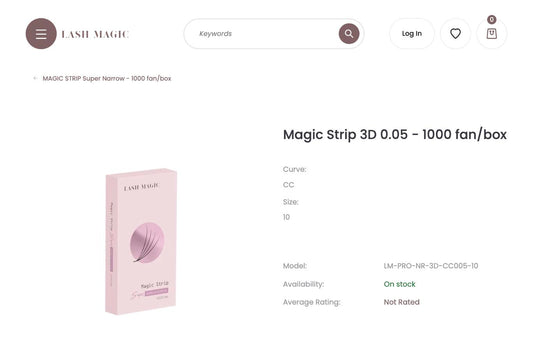 Magic Strip colorful 3D 0.07 - 1000 fan/box (CC MIX 2T Pink)