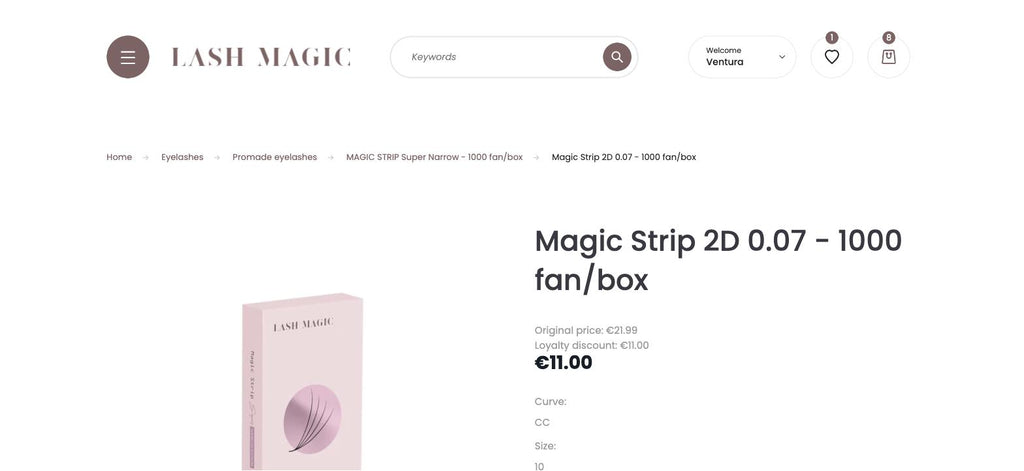 Magic Strip 2D 0.07 - 1000 fan/box