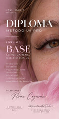 Diploma Metodo UV Pro Livello 1 Base - Lash Magic Italia