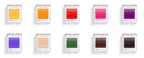 Ciglia Classiche Colorate 8 linee 0.10
