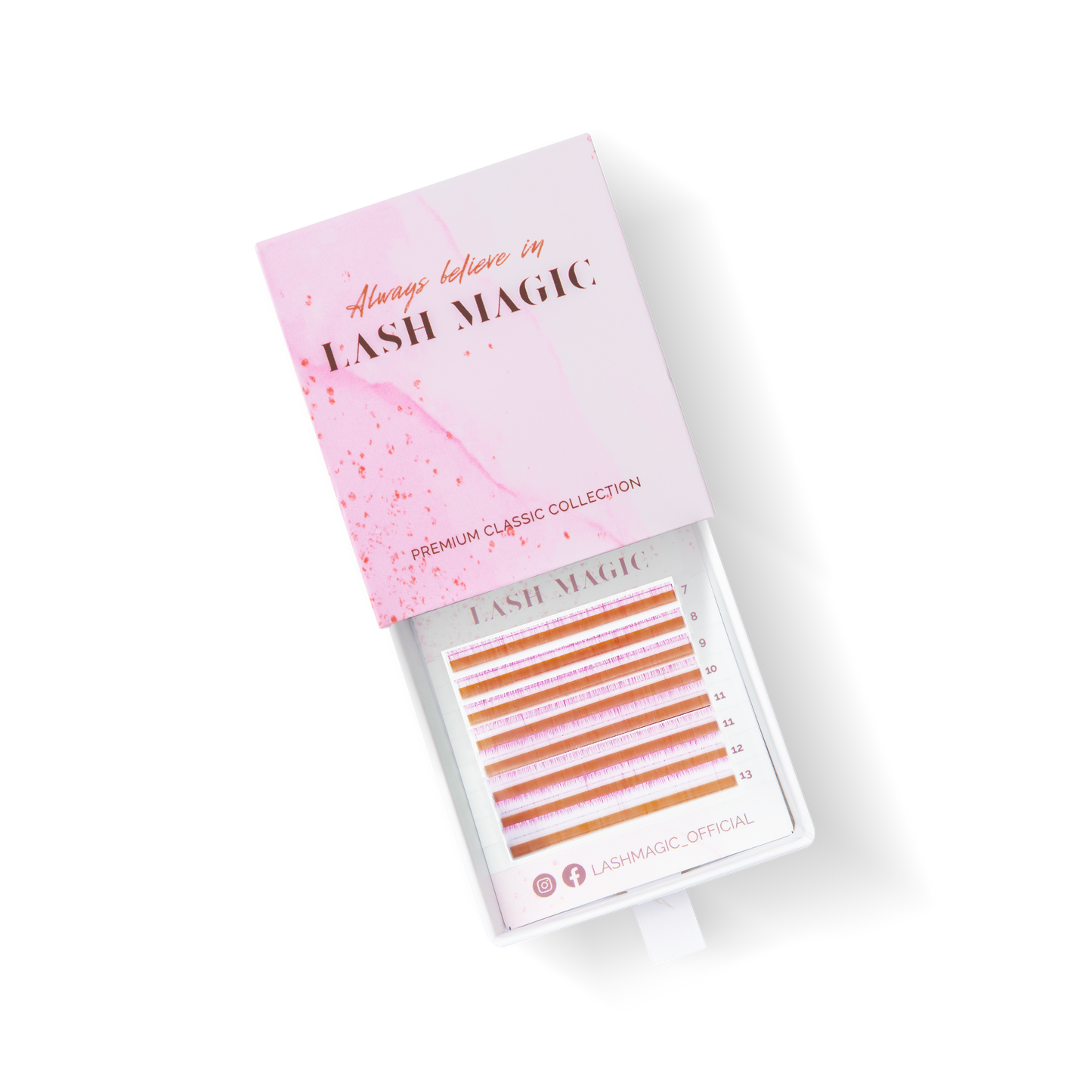 Ciglia Classiche bicolore 8 linee 0.07